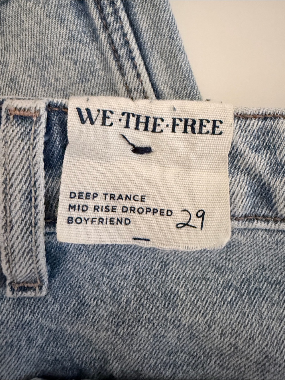 We The Free Deep Trance Dropped Boyfriend Jeans | 29 | Sweet Dreams | NWOT - Picture 6 of 15